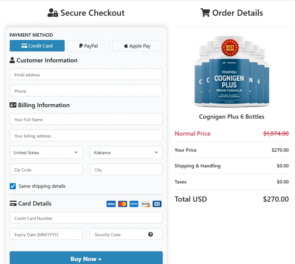 Cognigen Plus-Secure-Checkout